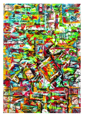 VAST ADVENTURES, abstract painting by Jamie Robbins